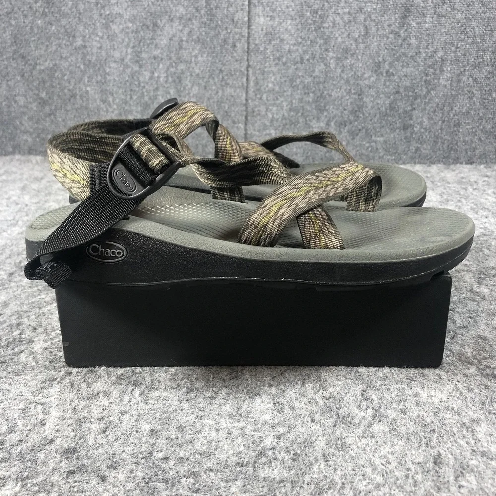 Chaco Flip Sandals Mens 12‎ Taupe Adjustable Thong Hiking Outdoor Comfort